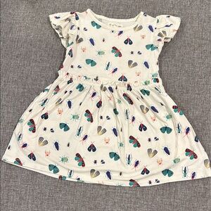 Tucker + Tate White Dress with Colorful Insects, 3T, Play condition